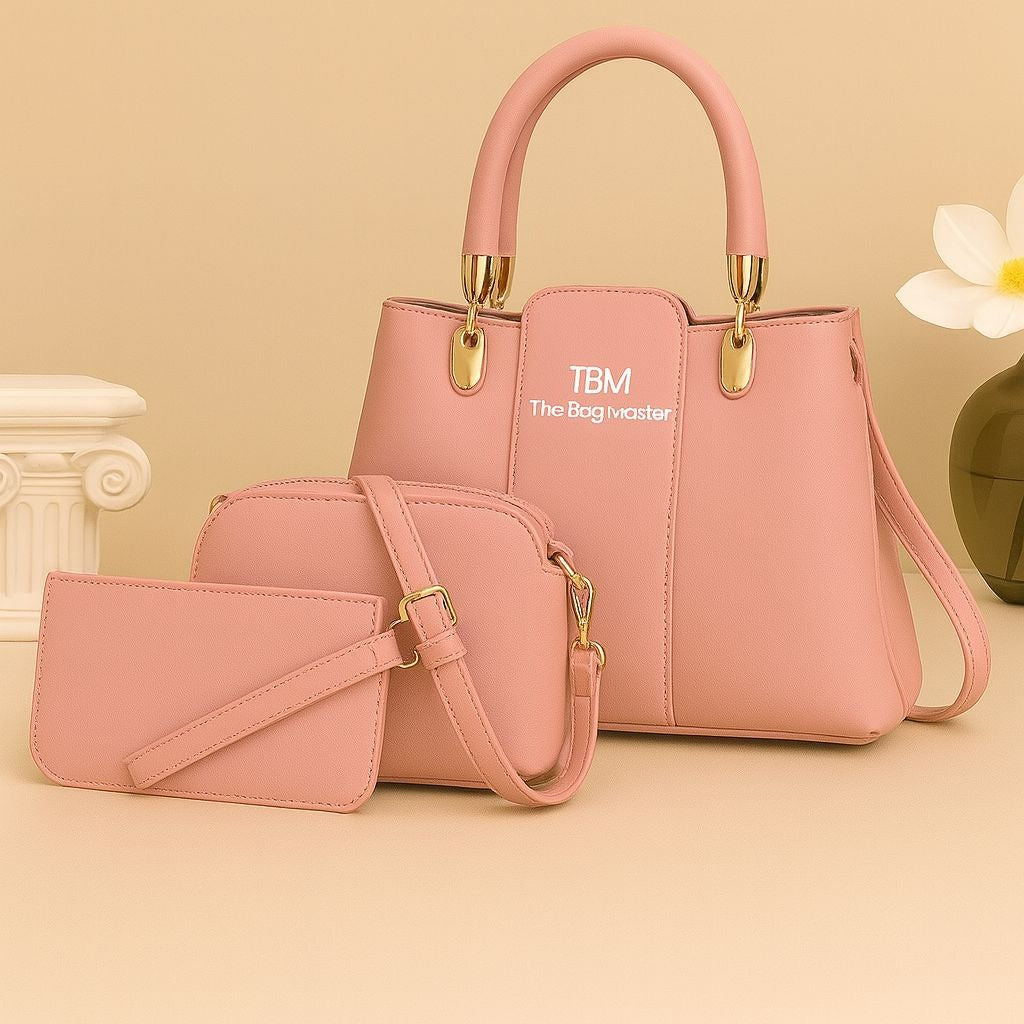3 Pieces Ladies Handbag Elegant Design
