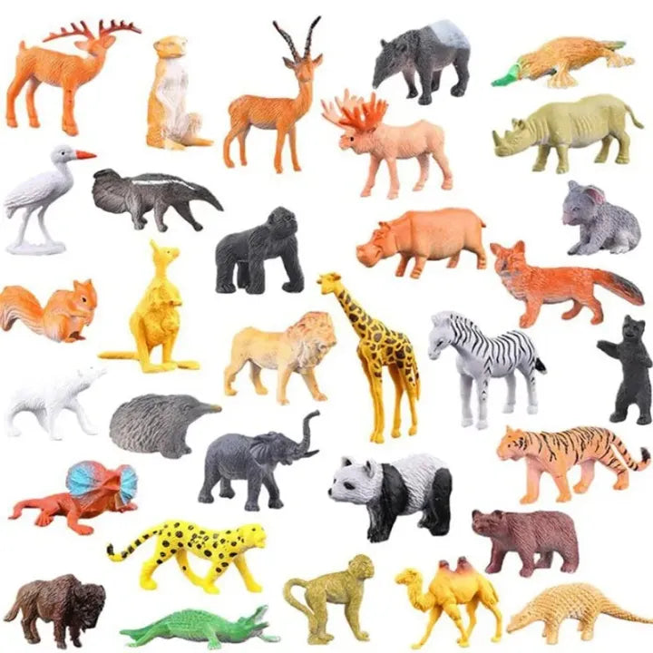 Complete pack High Quality Plastic Wild Animal Zoo.