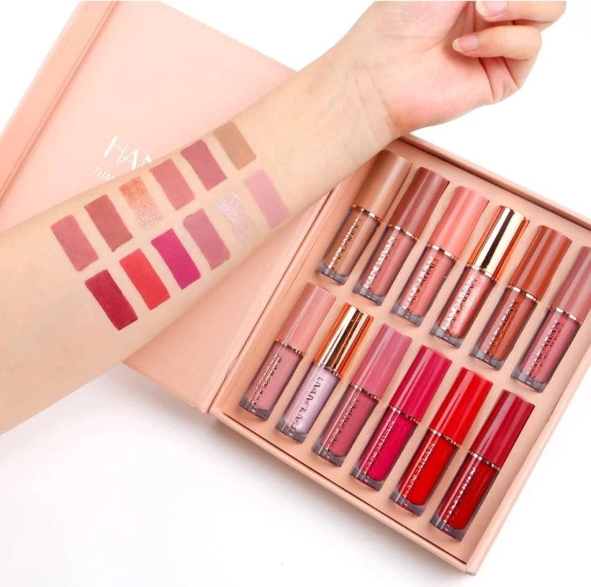 Handaiyan Matte Liquid Lipstick - 12 Pcs Set