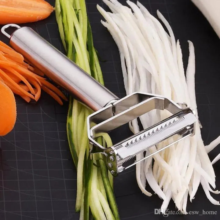 Steel Julienne Peeler Vegetable Double Planing Grater