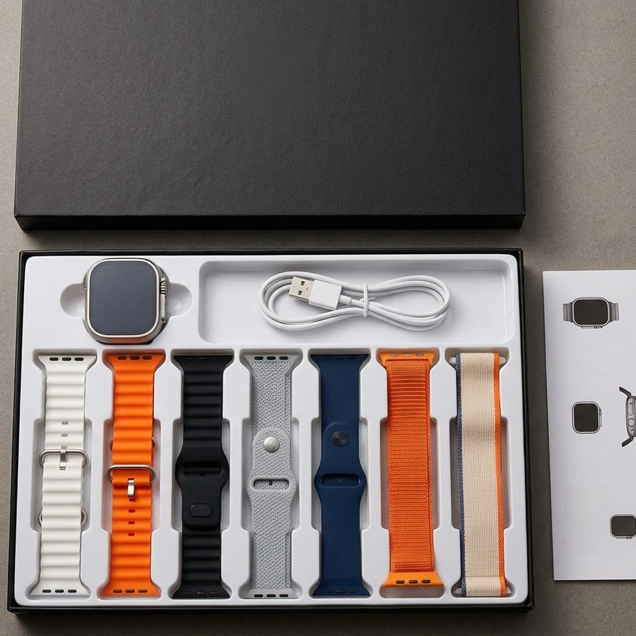 7 in 1 Strap Multi-Color & Premium Design Smartwatch