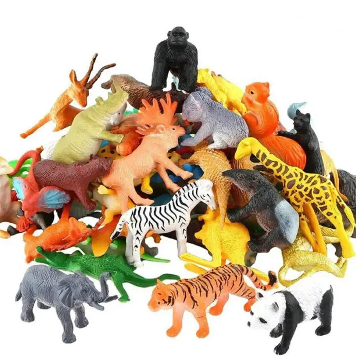 Complete pack High Quality Plastic Wild Animal Zoo.