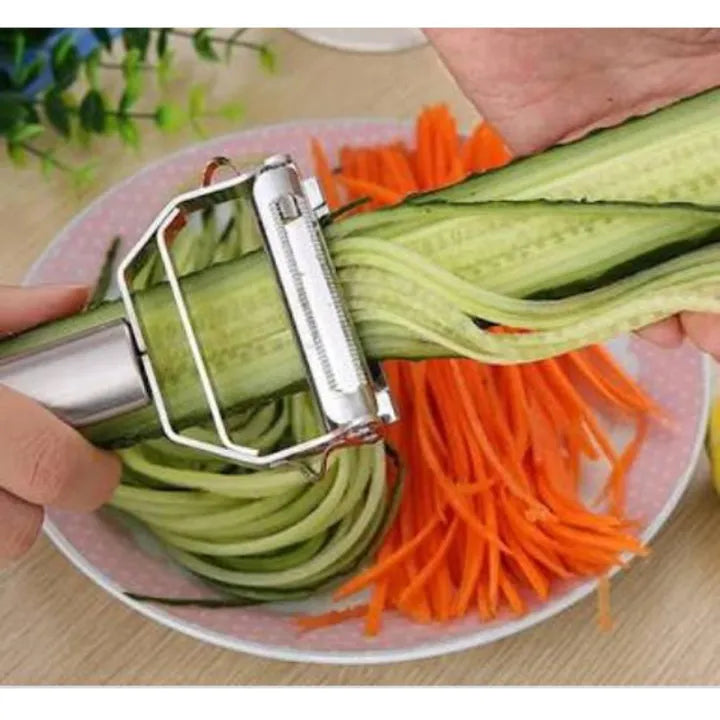 Steel Julienne Peeler Vegetable Double Planing Grater