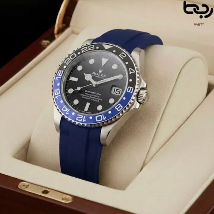 Watch for Men Silicone Rubber Strap Quartz Withe Date Option.