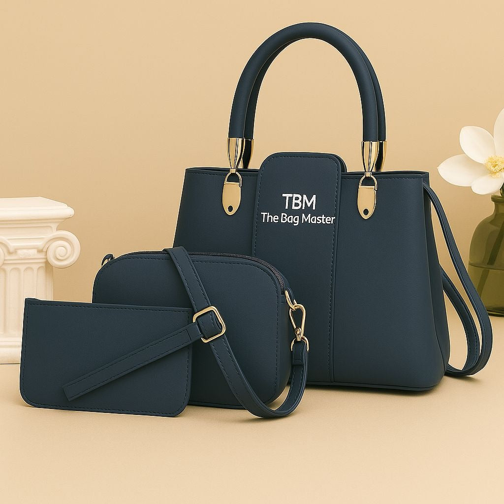 3 Pieces Ladies Handbag Elegant Design