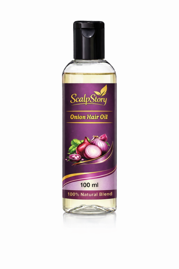 Onion Hair Oil – Natural Hair Growth & Anti-Hair Fall Oil with Sulfur & Antioxidants 100ml