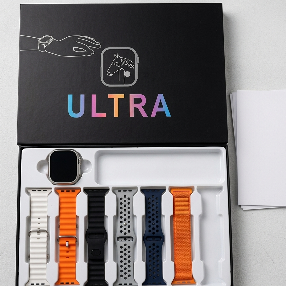 7 in 1 Strap Multi-Color & Premium Design Smartwatch